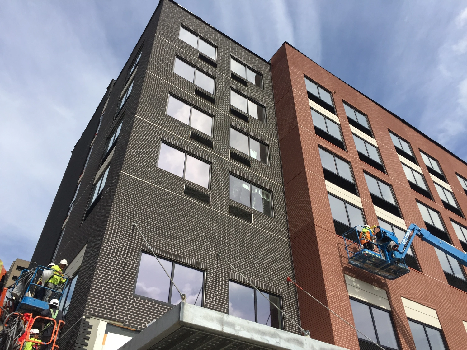 brick veneer building